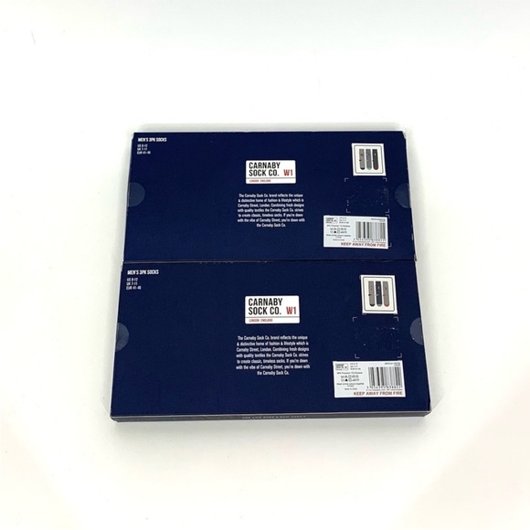 Carnaby Sock Co. London Theme Set Of 3 Boxed Two Pack New Nwt Nib Men Size 8-12 - Picture 6 of 10